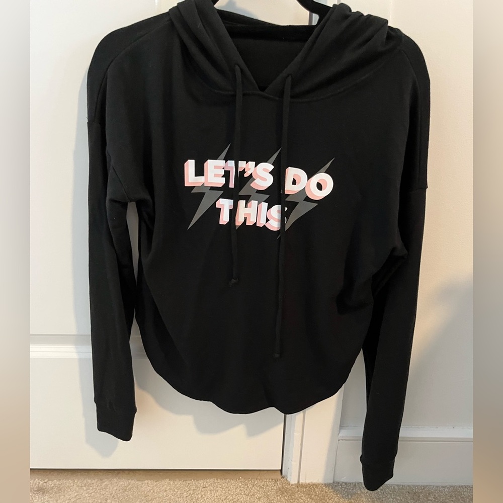 Black White Pink Let’s Do This Sweatshirt Hoodie